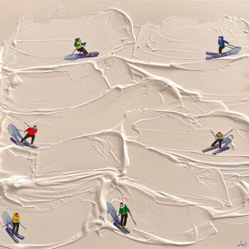 Pintura titulada "Ski Lovers." por Juli Lampe, Obra de arte original, Modelado 3D