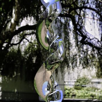 Escultura intitulada "Continuum#4" por Daniel Kei Wo, Obras de arte originais, Aço inoxidável