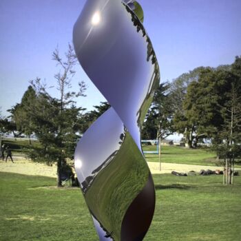 Scultura intitolato "Continuum#11" da Daniel Kei Wo, Opera d'arte originale, Acciaio inossidabile