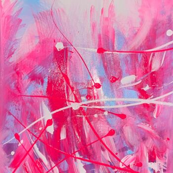 Schilderij getiteld "Neon Dreams: A Symp…" door Isa Wulfers, Origineel Kunstwerk, Acryl