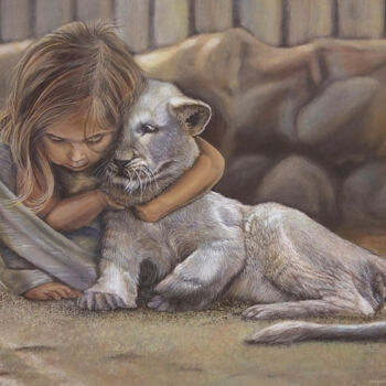 Pittura intitolato "Softness" da Yuma Talan, Opera d'arte originale, Acrilico Montato su Cartone