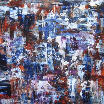 Peinture intitulée "Neige d'avril" par Maryse Lapointe, Œuvre d'art originale, Acrylique