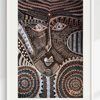 Tekening getiteld "Origin I" door Ewa Dura, Origineel Kunstwerk, Marker