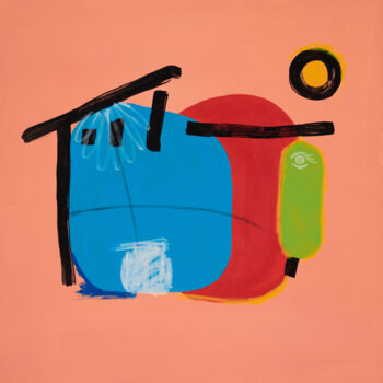 Peinture intitulée "Casa n°002" par Riccardo Bonavires, Œuvre d'art originale, Acrylique Monté sur Châssis en bois