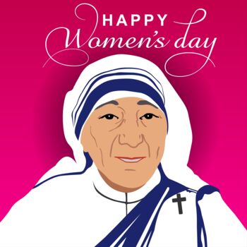Digital Arts με τίτλο "Mother Teresa - Alb…" από Shamim Shaikh, Αυθεντικά έργα τέχνης, 2D ψηφιακή εργασία