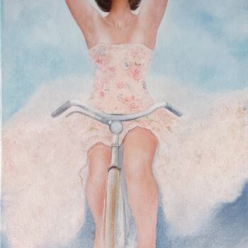 Painting titled "Le printemps. Le bo…" by Vero Adoni, Original Artwork, Oil