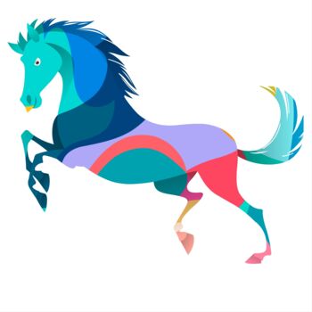 Digital Arts titled "Horse" by Shamim Shaikh, Original Artwork, 2D Digital Work