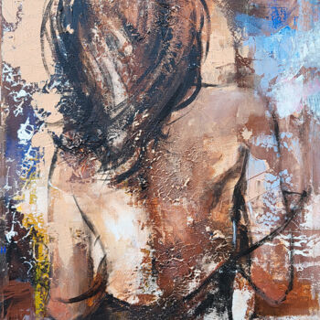 Pintura intitulada "Serie Nudity. #Gone…" por Artem Usá, Obras de arte originais, Acrílico Montado em Armação em madeira