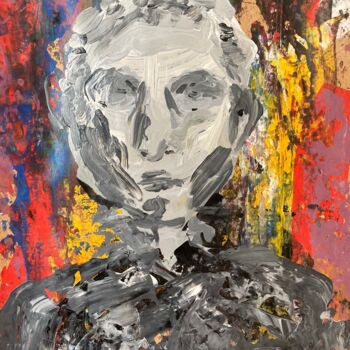 Pintura titulada "Angst und Leidensch…" por Umut Berdan Vatansever, Obra de arte original, Acrílico