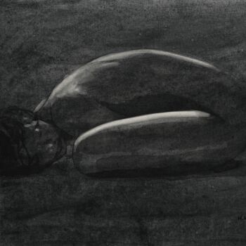 Drawing titled "098-20" by Waclaw Wantuch, Original Artwork, Charcoal
