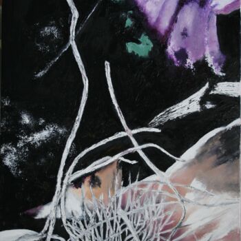 Malerei mit dem Titel "Danser" von Isabelle Paraskiova, Original-Kunstwerk, Öl Auf Keilrahmen aus Holz montiert