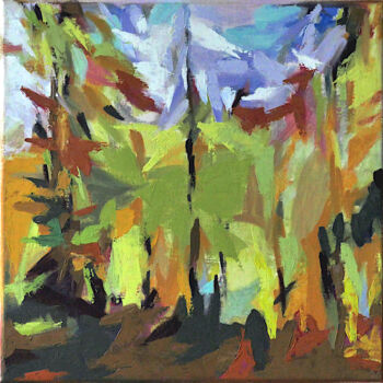 Peinture intitulée "L'Automne-3" par Francis Gengoux, Œuvre d'art originale, Huile