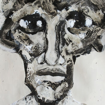 Malerei mit dem Titel "Un novelista 4. - A…" von Albert Cruells, Original-Kunstwerk, Öl