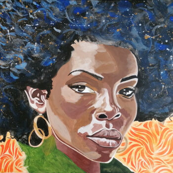 Peinture intitulée "The queen" par Nolwenn Gourdon, Œuvre d'art originale, Acrylique