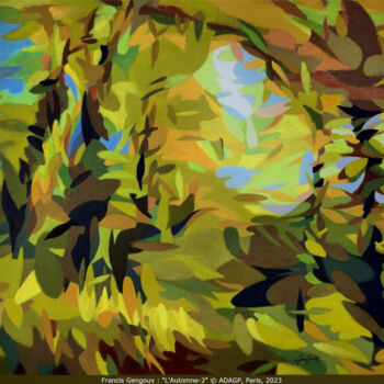 Peinture intitulée "L'Automne-2" par Francis Gengoux, Œuvre d'art originale, Acrylique