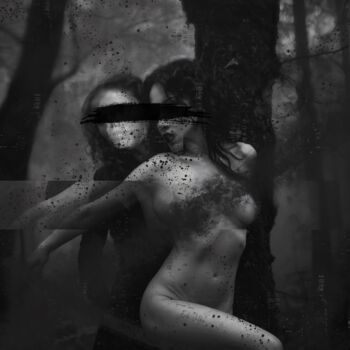 Arte digitale intitolato "Morena in the Woods" da Erycqrn, Opera d'arte originale, Collage digitale