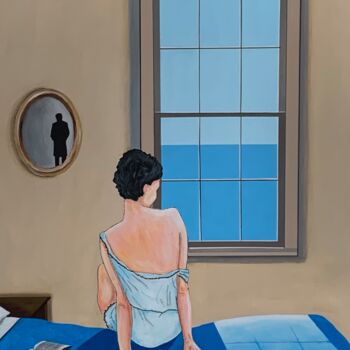 绘画 标题为“Rèverie” 由Paddy Manlay (Paddy), 原创艺术品, 丙烯 安装在木质担架架上