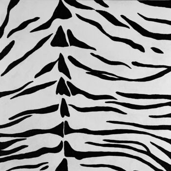 Peinture intitulée "Monochrome Tiger Pa…" par Iryna Antoniuk (IRENA TONE), Œuvre d'art originale, Acrylique