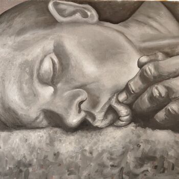 Painting titled "Rony" by Marat Isakowitsch, Original Artwork, Oil Mounted on Wood Stretcher frame