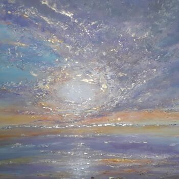 Pittura intitolato "Horizon 2 (Passing…" da Alla Kosteleckaya, Opera d'arte originale, Acrilico Montato su Telaio per barell…