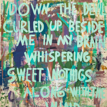 Painting titled "And As I Lay Down,…" by Simon Findlay, Original Artwork, Acrylic