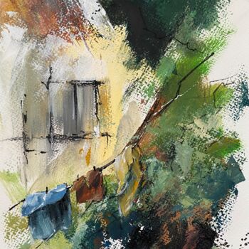 Pittura intitolato "It’s nice to be home" da Ekaterina Sieedugina (Kordeliz), Opera d'arte originale, Acrilico