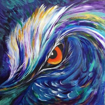「The Watcher」というタイトルの絵画 Barbara Fuhrmannによって, オリジナルのアートワーク, アクリル