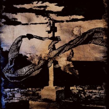 Drawing titled "Calvaire capiste" by Camille Escudero, Original Artwork, Ink