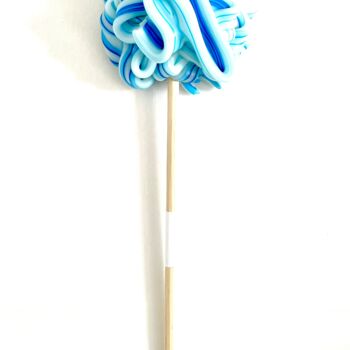 雕塑 标题为“Lollipop Blue Java 2” 由Audrey Steiner, 原创艺术品, 塑料