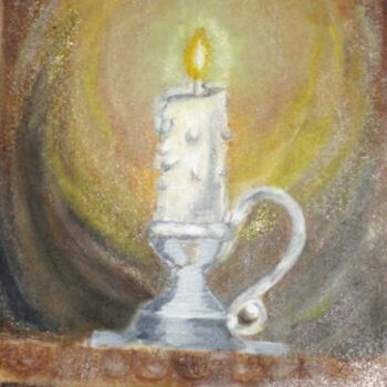 Painting titled "The melting candle" by Rajee Venugopal, Original Artwork