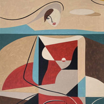 WOMAN READING ON BEACH