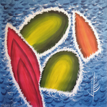 Pintura titulada "DESHIELO" por Adela Casado Cano, Obra de arte original, Acrílico