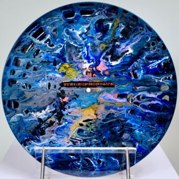 Painting titled "Disc 020" by Fluo Sobre, Original Artwork, Acrylic