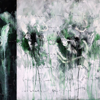 Painting titled "incommunicado ¦ som…" by Rupert Cefai, Original Artwork, Acrylic Mounted on Wood Panel