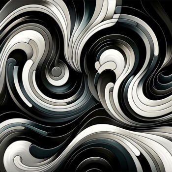 Digital Arts με τίτλο "Elegance in Monochr…" από Alberto Capitani, Αυθεντικά έργα τέχνης, Εικόνα που δημιουργήθηκε με AI