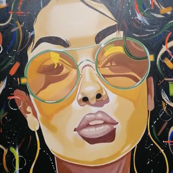 Peinture intitulée "Sunlight" par Nolwenn Gourdon, Œuvre d'art originale, Acrylique Monté sur Châssis en bois