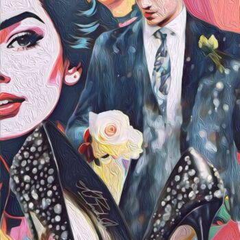 Arte digitale intitolato "“Heels & Roses”" da Alexandra Bloodworth, Opera d'arte originale, Collage digitale