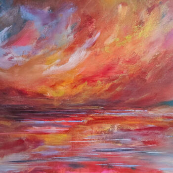 Malerei mit dem Titel "Serenade of the Sea" von Sophia Kühn, Original-Kunstwerk, Acryl