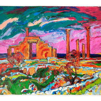 Malarstwo zatytułowany „Soul of Chersonesos…” autorstwa Andrey Chebotaru, Oryginalna praca, Olej