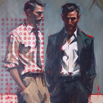 제목이 "Urban, 1"인 미술작품 Artmoods Tp로, 원작, 기름 목재 패널에 장착됨