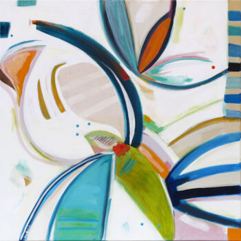 Peinture intitulée "Chickadee Chuckle" par Kirsty Black, Œuvre d'art originale, Acrylique Monté sur Châssis en bois