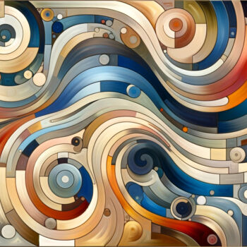 Digital Arts titled "Spiral Spectrum Ody…" by Alberto Capitani, Original Artwork, AI generated image