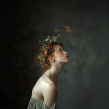 Fotografia intitulada "Curious II" por Alice Brizzi, Obras de arte originais, Imagem gerada por IA