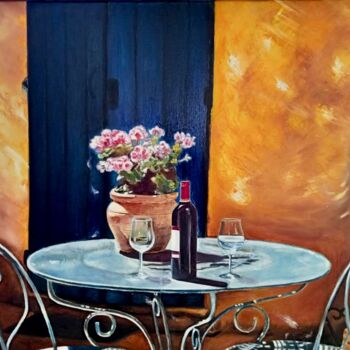 Peinture intitulée "Le fruit du labeur" par Christel Alcala, Œuvre d'art originale, Huile Monté sur Châssis en bois