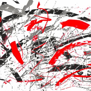Digital Arts titled "Touch of Red" by Pascal Gagné, Original Artwork, Digital Painting
