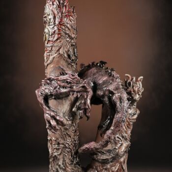 Sculpture intitulée "NIGHT MONUMENT" par Selma Keles, Œuvre d'art originale, Céramique