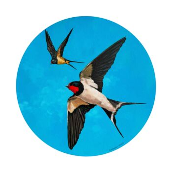 Painting titled "Flight" by Viktoriia Grokholska, Original Artwork, Oil