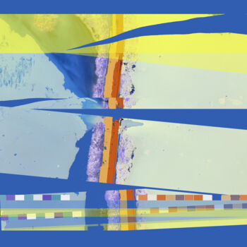 Digital Arts με τίτλο "Lac salé, avec rect…" από Pascal Maupas, Αυθεντικά έργα τέχνης, Ψηφιακή ζωγραφική
