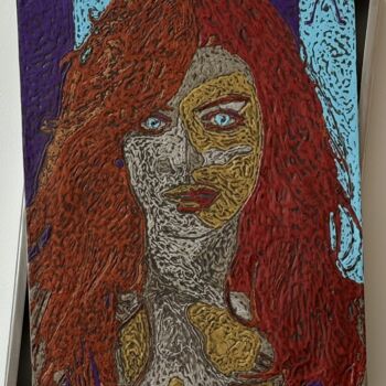 Peinture intitulée "MARPESSA / SCULPTUR…" par Marjinal Artiste Peintre Décalé Français, Œuvre d'art originale, Acrylique Mon…