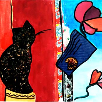Collages intitulée "It Wasn't Me" par Marta Castellanos, Œuvre d'art originale, Collages